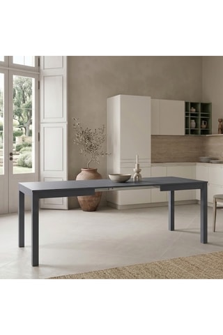 Table à manger extensible en hêtre Genova - 130/210 x 76 x 80 cm - 8 couverts