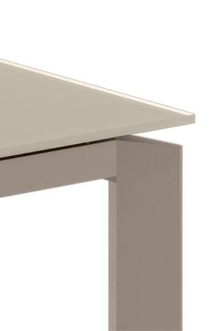 Table à manger extensible en verre Pavia - 120/170 x 80 x 75 cm - 8 couverts