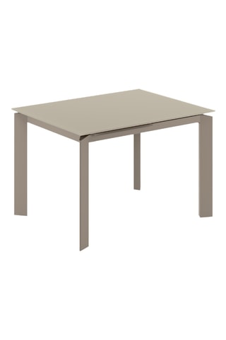 Table à manger extensible en verre Pavia - 120/170 x 80 x 75 cm - 8 couverts