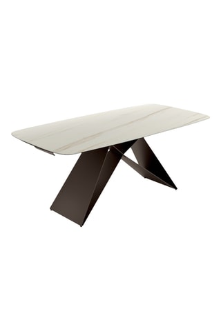 Table à manger extensible en céramique Roma - 200/280 x 76 x 100 cm - 12 couverts