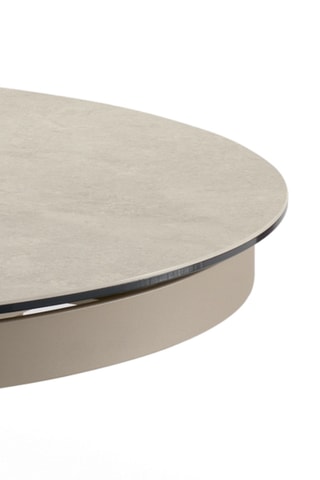 Table à manger extensible en céramique Savona - 120/160 x 120 x 76 cm - 8 couverts