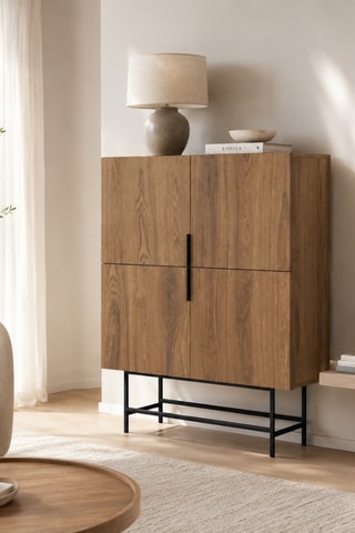 Buffet 4 portes Anagni - 100 x 128 x 40 cm