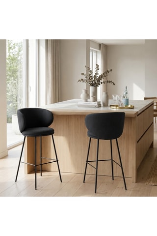 2 tabourets de bar Staletti - 56 x 99 x 53 cm