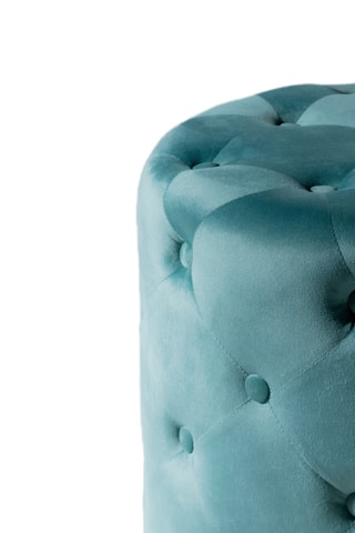 Pouf Gradara - Vert émeraude - En tissu velours