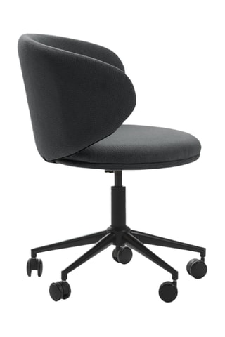 Chaise de bureau pivotante à roulettes Staletti - 59 x 57 x 74/82 cm