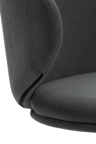 Chaise de bureau pivotante à roulettes Staletti - 59 x 57 x 74/82 cm