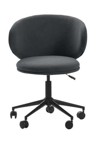 Chaise de bureau pivotante à roulettes Staletti - 59 x 57 x 74/82 cm