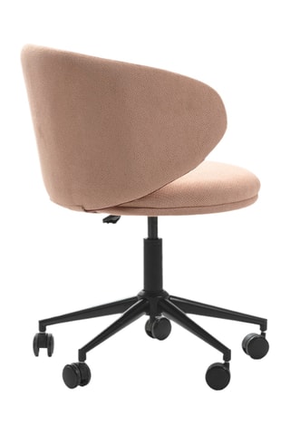 Chaise de bureau pivotante à roulettes Staletti - 59 x 57 x 74/82 cm