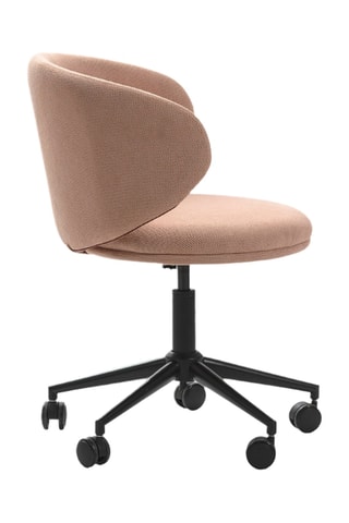 Chaise de bureau pivotante à roulettes Staletti - 59 x 57 x 74/82 cm