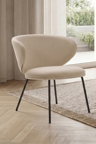 Fauteuil Staletti - Beige - En tissu