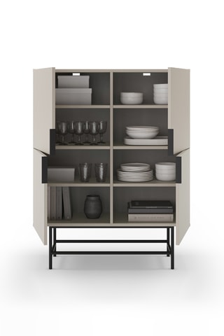 Buffet 4 portes Anagni - 100 x 128 x 40 cm