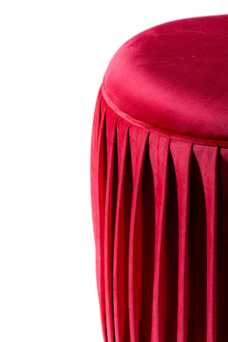 Pouf Orta - Fuchsia - En tissu velours