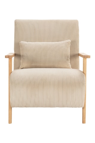 Fauteuil Camerota - Beige - En tissu