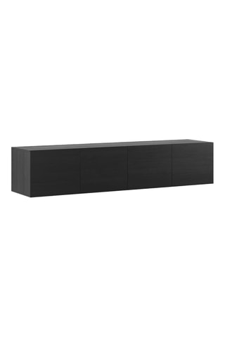 Meuble TV mural 4 portes Mesagne - 180 x 38 x 35 cm
