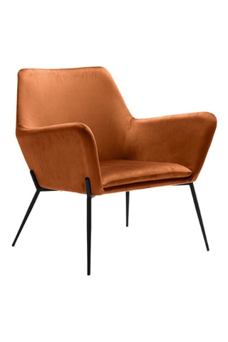 Fauteuil Desio - Camel - En tissu velours