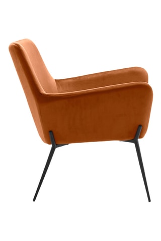 Fauteuil Desio - Camel - En tissu velours