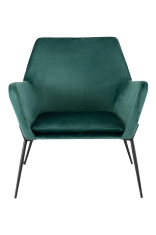 Fauteuil Desio - Vert émeraude - En tissu velours