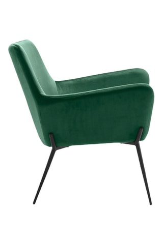 Fauteuil Desio - Vert émeraude - En tissu velours