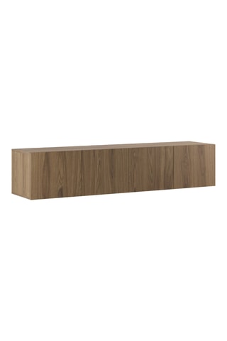 Meuble TV mural 4 portes Mesagne - 180 x 38 x 35 cm