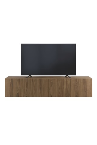 Meuble TV mural 4 portes Mesagne - 180 x 38 x 35 cm