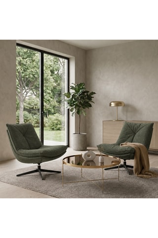 Fauteuil pivotant Viareggio - 75 x 90 x 87 cm