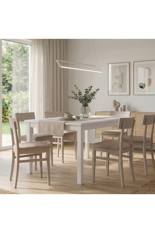 2 chaises en bois et hêtre Monza - 45 x 82 x 44 cm