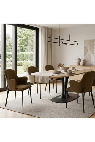 2 fauteuils Bressanone - Marron - En tissu