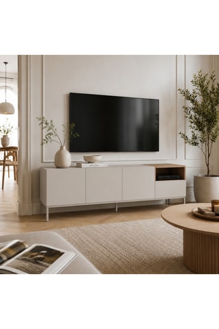 Meuble TV 3 portes Sapri - 180 x 55 x 42 cm