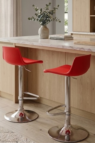 Tabouret de bar Terracine - 41 x 72/94 x 39 cm