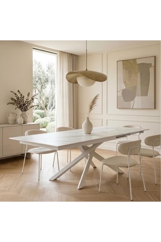 Table à manger extensible Sondrio - 170/270 x 96 x 76 cm - 12 couverts