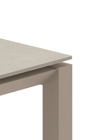 Table à manger extensible en céramique Sestri - 140/220 x 90 x 75 cm - 10 couverts