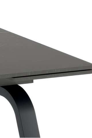Table à manger extensible en céramique Pineto - 140/200 x 76 x 80 cm - 8 couverts