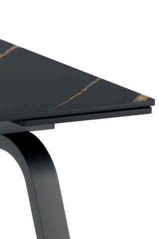 Table à manger extensible en céramique Pineto - 140/200 x 76 x 80 cm - 8 couverts