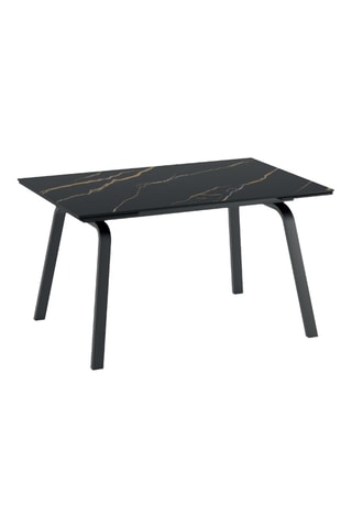 Table à manger extensible en céramique Pineto - 140/200 x 76 x 80 cm - 8 couverts