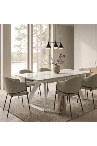 Table à manger extensible Milano Navigli - 170/270 x 96 x 76 cm - 12 couverts