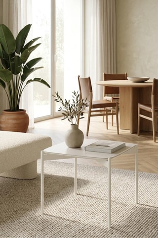 Table d’appoint en céramique Sanluri - 45 x 45 x 45 cm