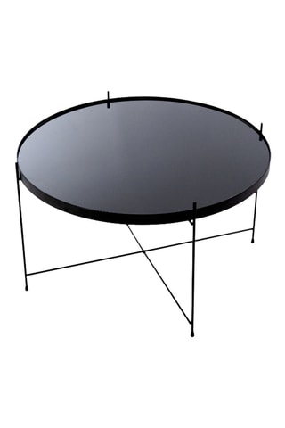 Table basse en verre Bassano - 70 x 40 x 70 cm