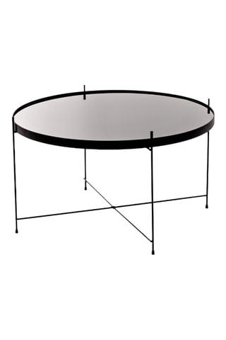 Table basse en verre Bassano - 70 x 40 x 70 cm