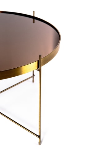 Table basse en verre Bassano - 70 x 40 x 70 cm