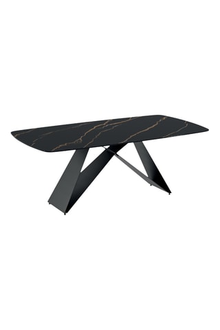 Table à manger en céramique et verre Roma - 220 x 110 x 76 cm - 10 couverts