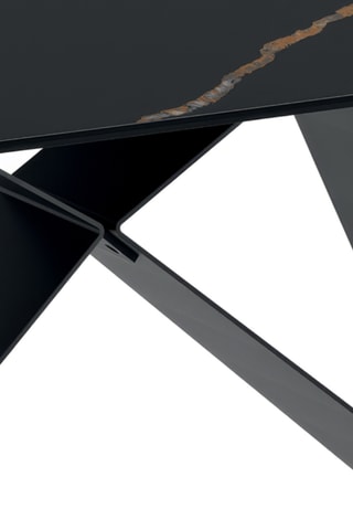 Table à manger en céramique et verre Roma - 220 x 110 x 76 cm - 10 couverts