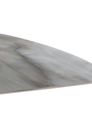 Table à manger en céramique et noyer Torino - 180 x 90 x 76 cm - 8 personnes