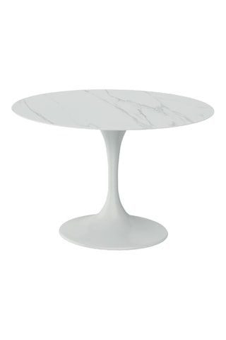 Table à manger en céramique Firenze - 120 x 76 x 120 cm - 6 couverts