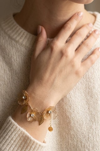 Bracelet Herbier - Doré