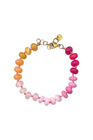 Bracelet Perles - Rose et orange