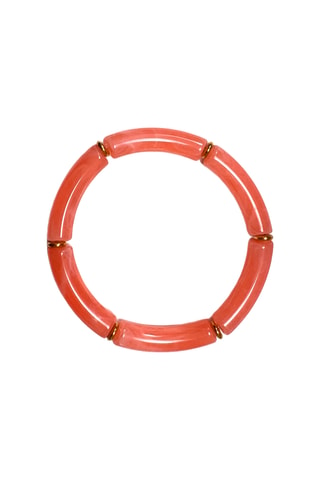 Jonc Résine - Corail et doré
