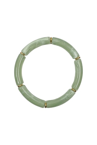 Jonc Résine - Vert d'eau et doré