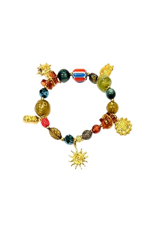 Bracelet Bestiaire - Rouge et doré
