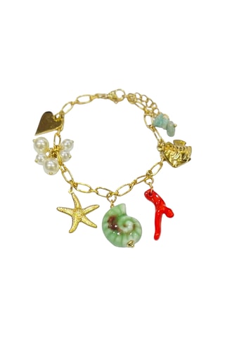 Bracelet Corail Email - Corail rouge