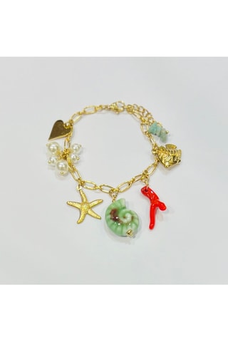 Bracelet Corail Email - Corail rouge